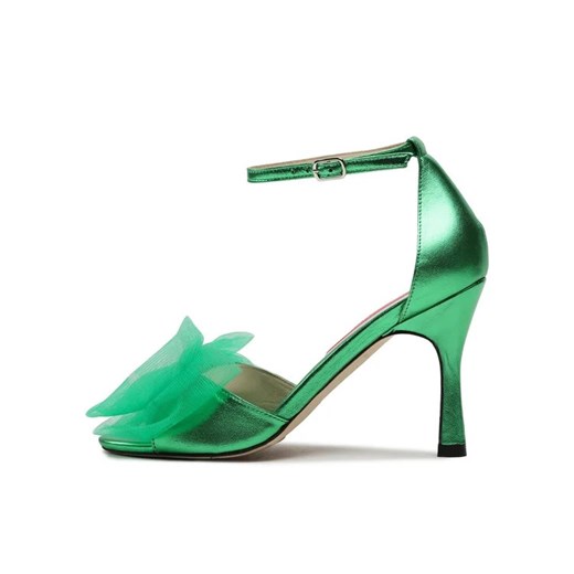 Custommade Sandały Ashley Metallic Bow 999624046 Zielony Custommade 37 MODIVO