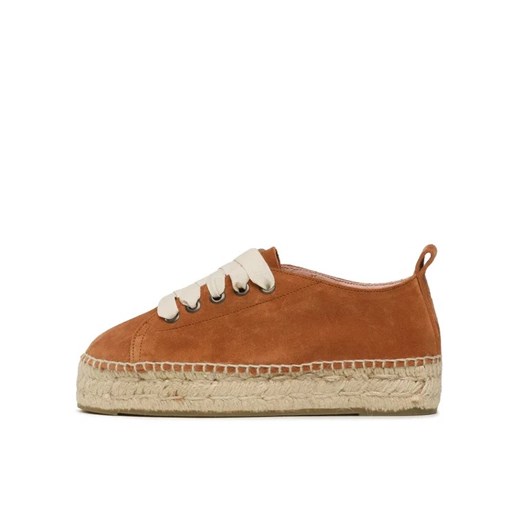 Manebi Espadryle Lace-Up Espadrilles R 3.9 E0 Brązowy Manebi 36 MODIVO