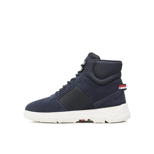 Tommy Hilfiger Sneakersy Core Mix Suede Hybrid Boot FM0FM04596 Granatowy Tommy Hilfiger 45 MODIVO