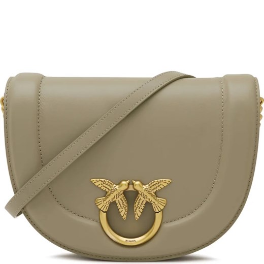 Pinko Skórzana torebka na ramię ROUND CLICK CLASSIC VITELLO MO Pinko OS Gomez Fashion Store