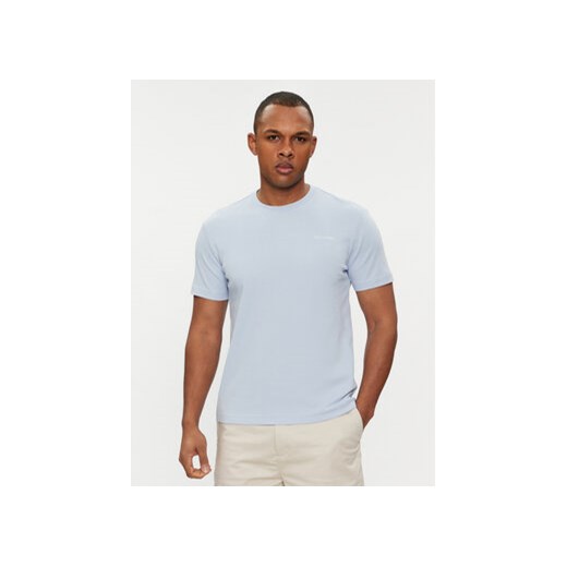 Calvin Klein T-Shirt Micro Logo Interlock K10K109894 Niebieski Regular Fit ze sklepu MODIVO w kategorii T-shirty męskie - zdjęcie 169491545