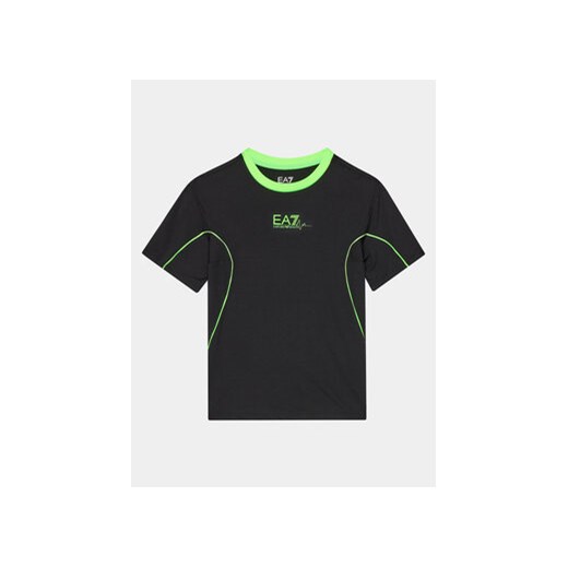 EA7 Emporio Armani T-Shirt 3DBT64 BJVEZ 1200 Czarny Regular Fit ze sklepu MODIVO w kategorii T-shirty chłopięce - zdjęcie 169491596