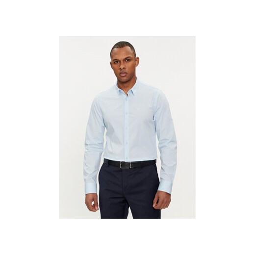 Calvin Klein Koszula K10K110856 Niebieski Slim Fit ze sklepu MODIVO w kategorii Koszule męskie - zdjęcie 169491668