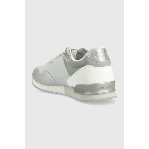 Pepe Jeans sneakersy LONDON kolor srebrny PLS31463 Pepe Jeans 37 wyprzedaż ANSWEAR.com