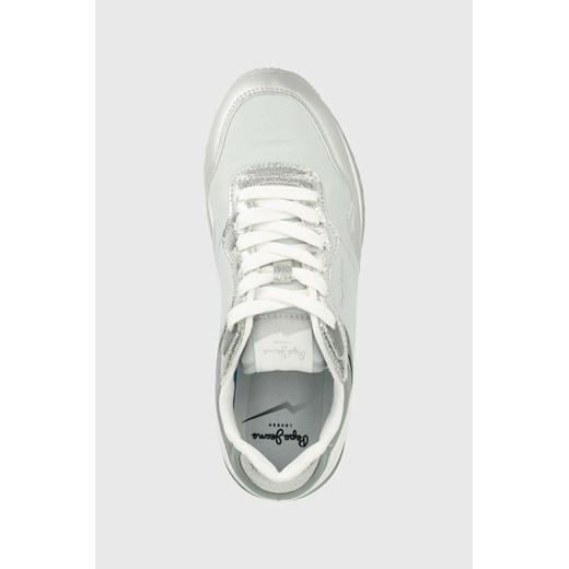 Pepe Jeans sneakersy LONDON kolor srebrny PLS31463 Pepe Jeans 38 wyprzedaż ANSWEAR.com