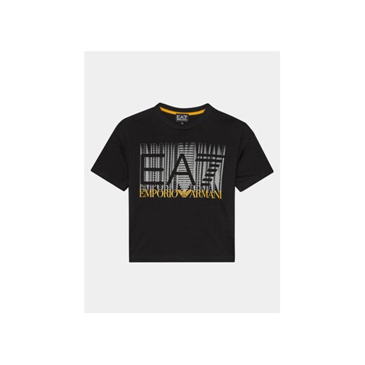EA7 Emporio Armani T-Shirt 3DBT59 BJ02Z 1200 Czarny Regular Fit ze sklepu MODIVO w kategorii T-shirty chłopięce - zdjęcie 169493729