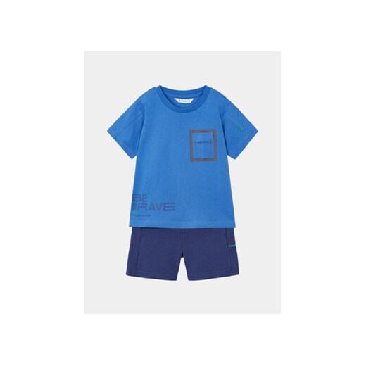 Mayoral Komplet t-shirt i spodenki 3601 Niebieski Regular Fit ze sklepu MODIVO w kategorii Komplety chłopięce - zdjęcie 169493997