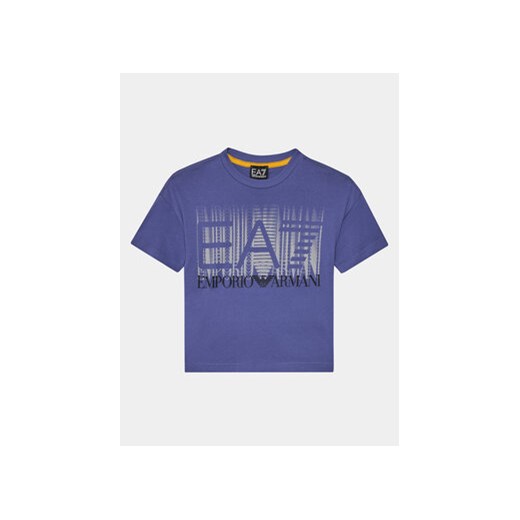 EA7 Emporio Armani T-Shirt 3DBT59 BJ02Z 1557 Niebieski Regular Fit ze sklepu MODIVO w kategorii T-shirty chłopięce - zdjęcie 169494008