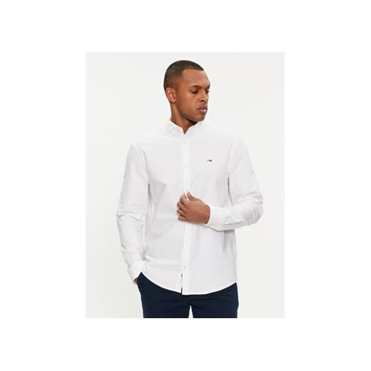 Tommy Jeans Koszula Entry DM0DM19134 Biały Regular Fit ze sklepu MODIVO w kategorii Koszule męskie - zdjęcie 169494105