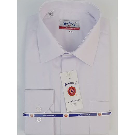 Bodara biała koszula, wzrost-190, męska Regular, długi rękaw Bodara 40 okazyjna cena ATELIER-ONLINE