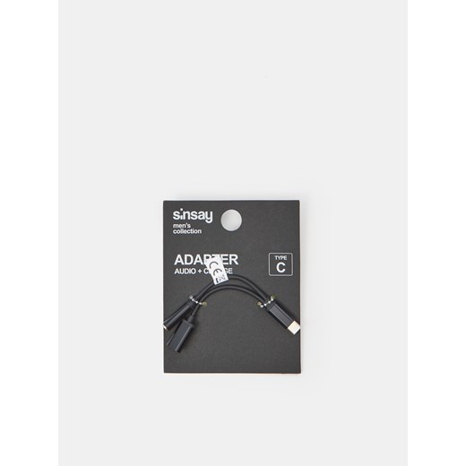 Sinsay - Adapter USB z 2 końcówkami - czarny Sinsay Jeden rozmiar okazyjna cena Sinsay