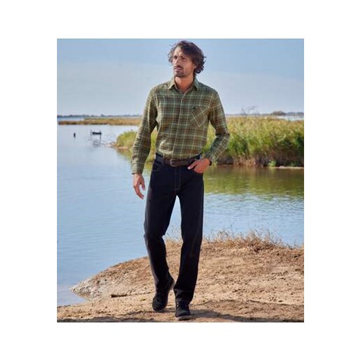 Flanelowa koszula w kratę w stylu drwala ze sklepu Atlas For Men w kategorii Koszule męskie - zdjęcie 169495197