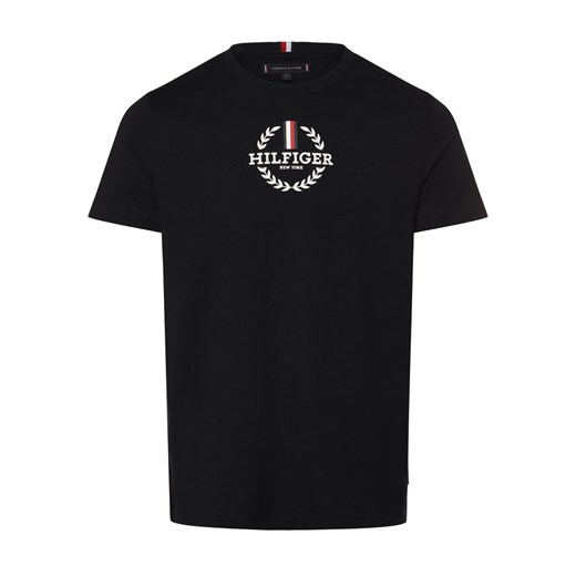 Tommy Hilfiger Koszulka męska Mężczyźni Bawełna granatowy nadruk ze sklepu vangraaf w kategorii T-shirty męskie - zdjęcie 169495238