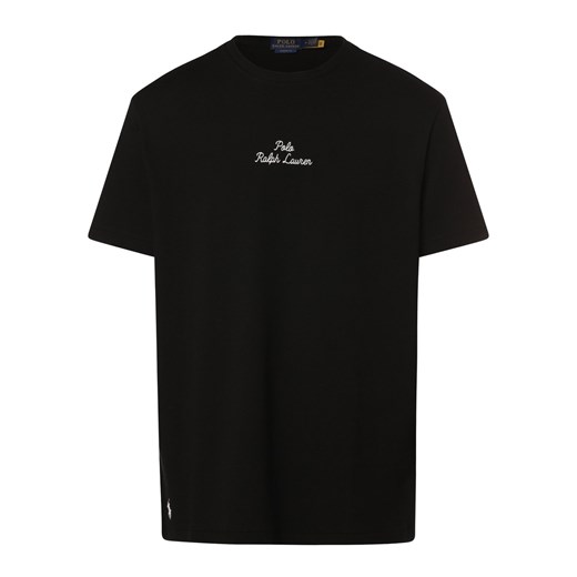 Polo Ralph Lauren Koszulka męska Mężczyźni Bawełna czarny jednolity ze sklepu vangraaf w kategorii T-shirty męskie - zdjęcie 169495257