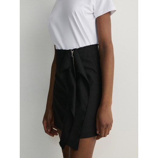 Spódnica Reserved czarna tkaninowa 