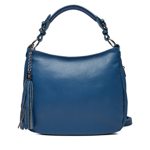 Shopper bag niebieska Creole mieszcząca a7 elegancka 