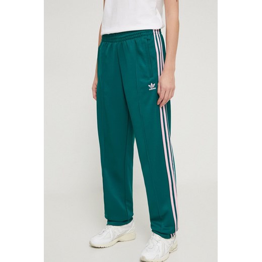 adidas Originals spodnie dresowe kolor zielony z aplikacją XS PRM