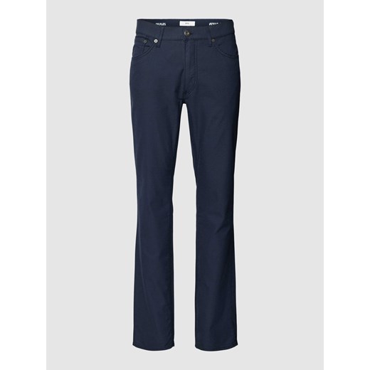Spodnie materiałowe o kroju regular fit z fakturowanym wzorem model ‘Chuck’ ze sklepu Peek&Cloppenburg  w kategorii Spodnie męskie - zdjęcie 169500009