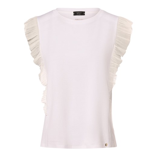 Marc Cain Collections Koszulka damska Kobiety Bawełna biały jednolity ze sklepu vangraaf w kategorii Bluzki damskie - zdjęcie 169503835