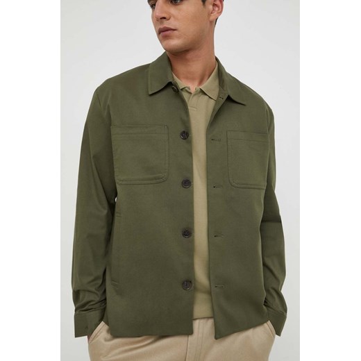 Les Deux kurtka koszulowa kolor zielony przejściowa ze sklepu ANSWEAR.com w kategorii Kurtki męskie - zdjęcie 169504565