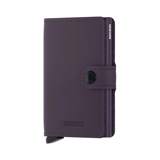 Secrid portfel skórzany Miniwallet Matte Dark Purple kolor fioletowy ze sklepu ANSWEAR.com w kategorii Portfele męskie - zdjęcie 169504767