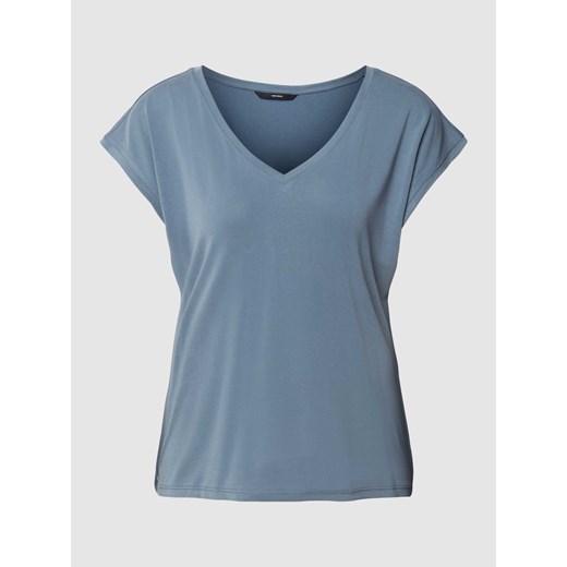 T-shirt z dekoltem w serek model ‘FILLI’ ze sklepu Peek&Cloppenburg  w kategorii Bluzki damskie - zdjęcie 169505519