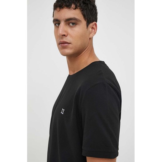 Les Deux t-shirt bawełniany kolor czarny gładki Les Deux XL ANSWEAR.com