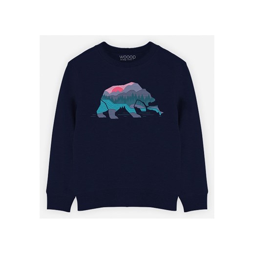WOOOP Bluza &quot;Bear Country&quot; w kolorze granatowym ze sklepu Limango Polska w kategorii Bluzy chłopięce - zdjęcie 169513546