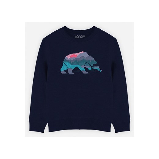 WOOOP Bluza &quot;Bear Country&quot; w kolorze granatowym Wooop 128 wyprzedaż Limango Polska