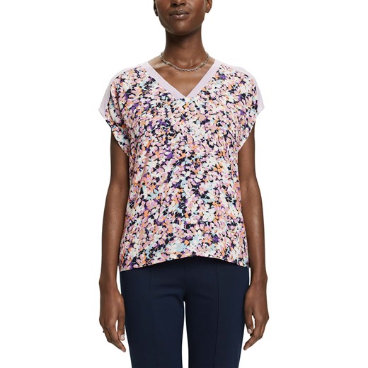 ESPRIT Koszulka w kolorze jasnoróżowym ze wzorem ze sklepu Limango Polska w kategorii Bluzki damskie - zdjęcie 169513775