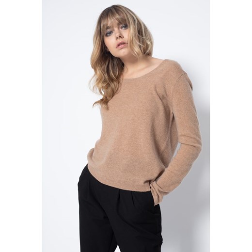 Sweter damski Perfect Cashmere zimowy z okrągłym dekoltem 