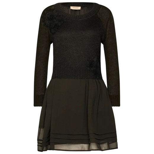 TWINSET Komplet sukienka letnia i sweter 202TP3262 Czarny Regular Fit Twinset L okazyjna cena MODIVO