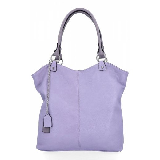 Torebki Damskie Shopper Bag firmy Hernan Jasno Fioletowe (kolory) ze sklepu torbs.pl w kategorii Torby Shopper bag - zdjęcie 169518158