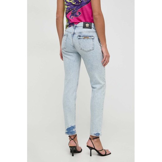 Versace Jeans Couture jeansy damskie kolor niebieski 27 ANSWEAR.com