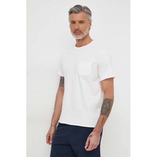 Pepe Jeans t-shirt bawełniany Single Carrinson męski kolor beżowy gładki ze sklepu ANSWEAR.com w kategorii T-shirty męskie - zdjęcie 169519046
