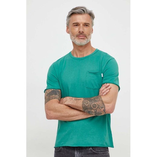 Pepe Jeans t-shirt bawełniany Single Carrinson męski kolor zielony gładki Pepe Jeans XL ANSWEAR.com
