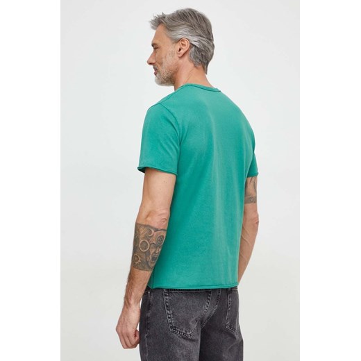 Pepe Jeans t-shirt bawełniany Single Carrinson męski kolor zielony gładki Pepe Jeans XL ANSWEAR.com
