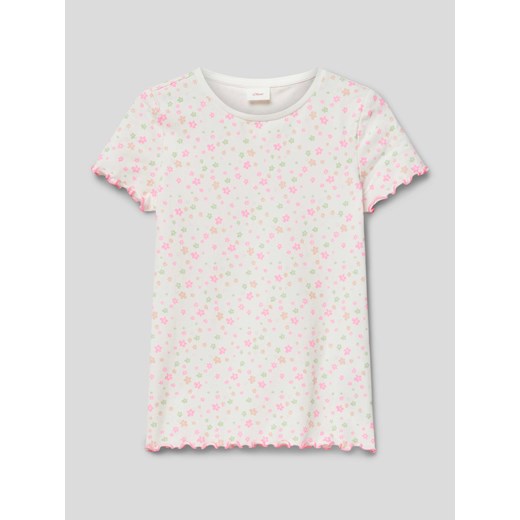 T-shirt z wzorem na całej powierzchni ze sklepu Peek&Cloppenburg  w kategorii Bluzki dziewczęce - zdjęcie 169520109