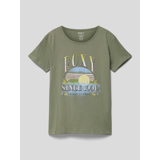 T-shirt z nadrukiem z logo i motywem model ‘PURPLE HEARTS’ ze sklepu Peek&Cloppenburg  w kategorii Bluzki dziewczęce - zdjęcie 169520176