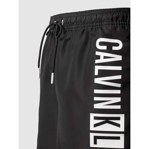 Spodenki kąpielowe z nadrukiem z logo Calvin Klein Underwear M Peek&Cloppenburg 