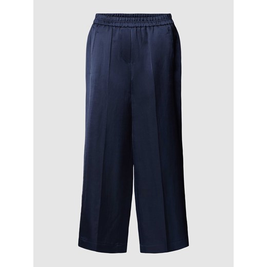Spodnie z zakładkami w pasie z szeroką nogawką i dodatkiem lnu ze sklepu Peek&Cloppenburg  w kategorii Spodnie damskie - zdjęcie 169520627