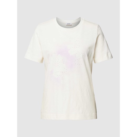 T-shirt zdobiony kamieniami ze sklepu Peek&Cloppenburg  w kategorii Bluzki damskie - zdjęcie 169520695