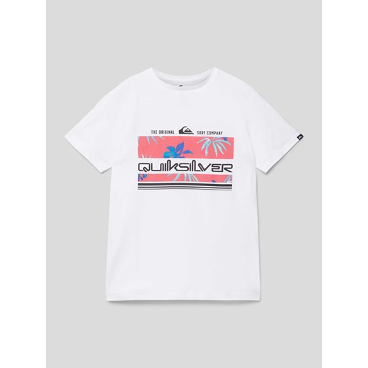 T-shirt z nadrukiem z motywem z logo model ‘TROPICAL RAINBOW’ ze sklepu Peek&Cloppenburg  w kategorii T-shirty chłopięce - zdjęcie 169520715