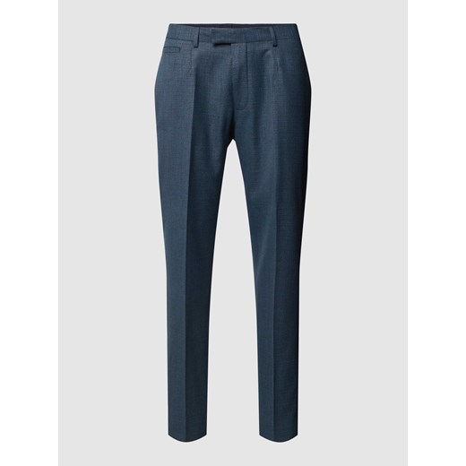 Spodnie do garnituru o kroju slim fit z efektem melanżu model ‘Kynd’ Strellson 48 Peek&Cloppenburg 