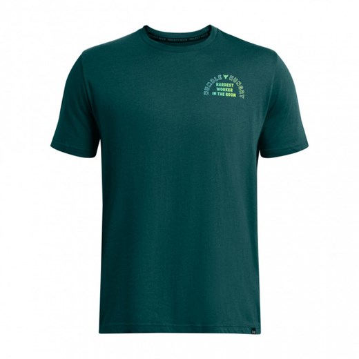 Męska koszulka treningowa Under Armour Project Rock H&H Graphc SS - zielona Under Armour XL Sportstylestory.com
