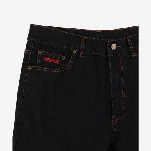 Męskie jeansy Prosto Jeans Regular Pocklog - czarne W36l32 Sportstylestory.com