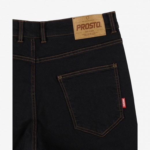 Męskie jeansy Prosto Jeans Regular Pocklog - czarne W34l32 Sportstylestory.com