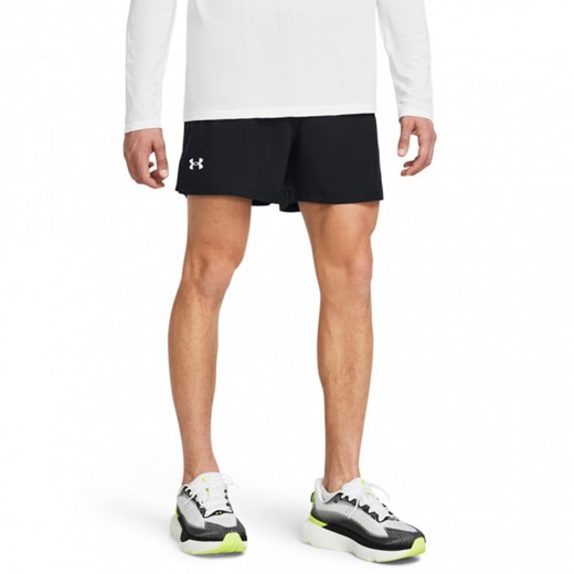 Męskie spodenki do biegania Under Armour UA Launch 5\'\' Short - czarne ze sklepu Sportstylestory.com w kategorii Spodenki męskie - zdjęcie 169522609