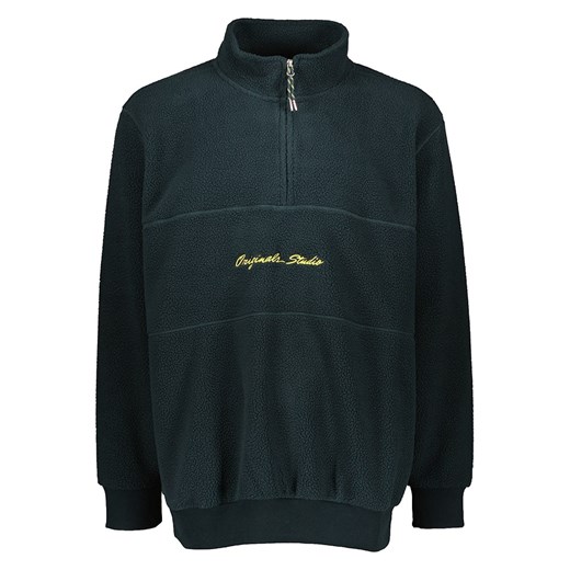 JACK &amp; JONES PLUS Bluza polarowa w kolorze ciemnozielonym ze sklepu Limango Polska w kategorii Bluzy męskie - zdjęcie 169525835