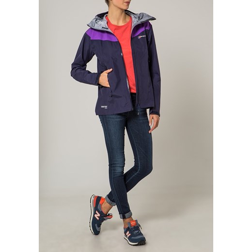 Berghaus VELUM Kurtka hardshell evening blue/electric purple zalando kołnierzyk